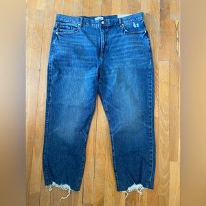 LOFT High-Waist Straight Crop Jeans